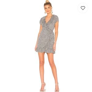 Cheetah Print Wrap Dress
